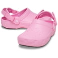 thumbnail image 2 of Crocs Adult Classic Work Clogs Adjustable Slip Resistant Work Shoes, Pink Tweed, W10/M8, 2 of 6