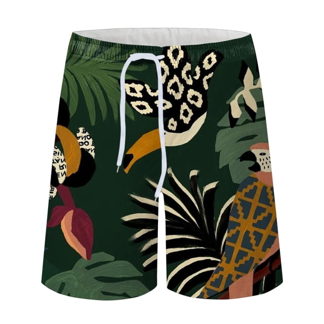 KIHOUT Summer Shorts Discount Men Printing Breathable Seaside Vacation Beach Shorts Swimming Trunks