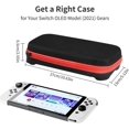 thumbnail image 3 of Carry Case for Nintendo Switch OLED Model 2021, Accessories Kit with Clear Cover, Screen Protector, Thumb Grip Caps & More, Suitable for Travel and Home Storage, 3 of 7