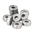 thumbnail image 1 of Bimetal Bouclier d'Étanchéité Micro Roulement à Gorge Profonde 5 Pcs R2ZZ 3.175x9.525x3.967mm ABEC-5 Rangée Simple Roulements à Billes à Gorge Profonde, Facile à Utiliser, 1 of 3