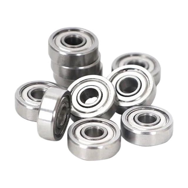 Bimetal Bouclier d'Étanchéité Micro Roulement à Gorge Profonde 5 Pcs R2ZZ 3.175x9.525x3.967mm ABEC-5 Rangée Simple Roulements à Billes à Gorge Profonde, Facile à Utiliser