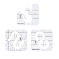 thumbnail image 1 of Agiferg Acrylic DIY Sewing Patchwork Ruler Special-shaped Hollow Sewing Kit Patchwork Template, 1 of 9