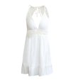 thumbnail image 4 of LOVZFMLL Dresses Women's Hollow Out Patchwork V Strap Dress, 4 of 5