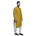 thumbnail image 4 of Atasi Ensemble Kurta en Coton pour Hommes Designer Décontracté Kurta Pyjama Uni, 4 of 5