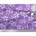 thumbnail image 2 of Soimoi Purple Poly Georgette Fabric Dot & Floral Print Sewing Fabric BTY 42 Inch Wide, 2 of 3