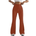 thumbnail image 1 of Timegard Workout Legging for Women High Waist Slim Fitting Bell Bottom Basic Yoga Trousers Solid Color, 1 of 4
