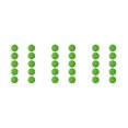 thumbnail image 1 of Baohd EVA Foam Golf Swing Exercises Practice Training Balls Golfing Skills Green 42mm 3Set, 1 of 6