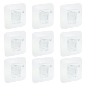 HLONK Crochets de support en plastique pour accrocher le support transparent 20 Pcs Armoire Abs De Tables Clair Librairie