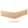thumbnail image 3 of EGNMCR Defend Slip Bed Skirt Elastic Pleated Bed Skirt Elastic Drooping Bed Skirt Hotel Style Bed Skirt Suitable For Home Hotel Spring Mattress Polyester Bed Skirt, 3 of 6