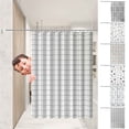 thumbnail image 4 of Clear Shower Curtain with Design Shower Curtain Bathroom Curtain Partition Curtain Shower Curtain Shower Curtain Mildew-Proof Wet and Dry Separation Fabric Shower Curtains for Bathroom, 4 of 4
