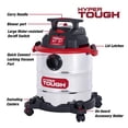 thumbnail image 4 of Hyper Tough 6 Gallon Stainless Steel Wet/Dry Vacuum, 4 of 9