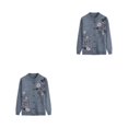 thumbnail image 3 of Youkk Middle-Aged And Elderly Sweater Exquisite Workmanship And Wide Application Warm Middle-aged Clothes grey 2Set, 3 of 6