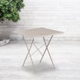 thumbnail image 3 of 28'' Square Gold Indoor-Outdoor Steel Folding Patio Table, 3 of 3