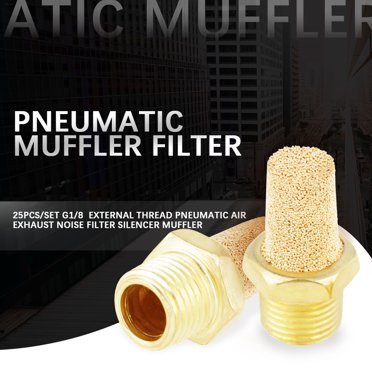 LHCER Silencieux d'Échappement d'Air, Filtre de Silencieux Haute Efficacité, Outils pour Valves Réservoirs d'Huile