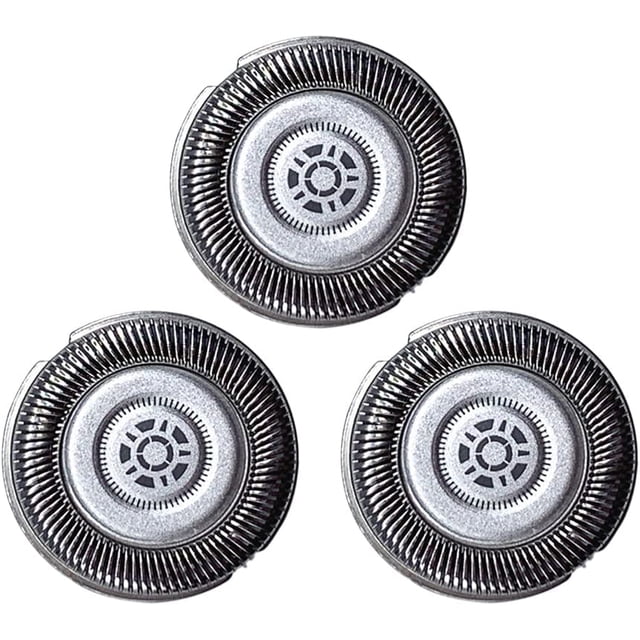 3 Pcs Rasage Heads Lames de Rasoir Tête de Rechange Lame SH71 compatible avec Philips Séries de Rasoirs 7000 et Séries de Formes Angulaires 5000 Modèles. Conçues pour le Remplacement des Rasoirs Électriques, Ces Lames Durables, Lavables et Tranchantes Sont Faciles à Installer et à Démonter. Comprend Trois Lames de Rasoir.