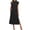 Black# dresses for women, variant on Oksale Maxi Dresses for Women Cozy Loose Sleeveless Sundresses Casual Crewneck Summer Dress Elegant Classic Solid Colour Dresses with Pockets White XL