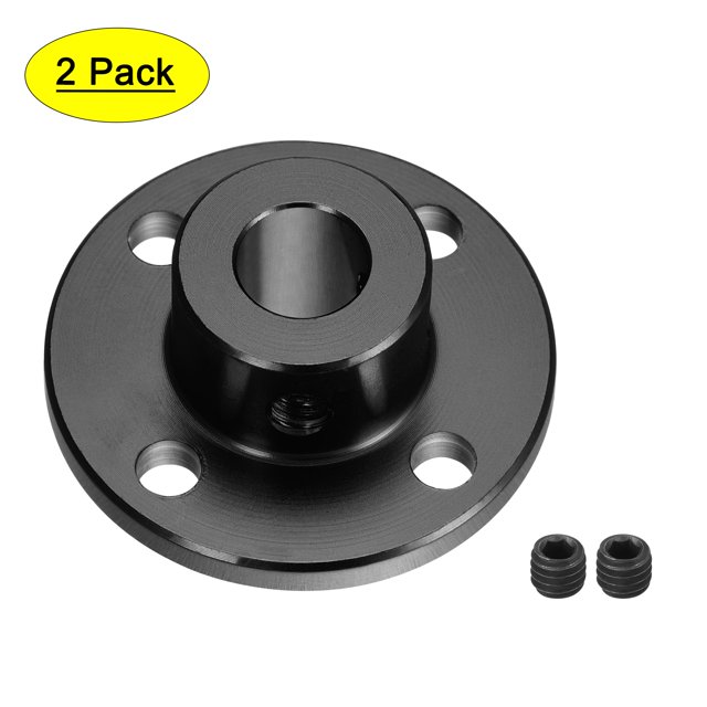 Unique Bargains 8mm Dia H13xD10 Bride Rigide Accouplement Moteur Guide Arbre Coupleur pour Pièces Bricolage Noir 2pcs