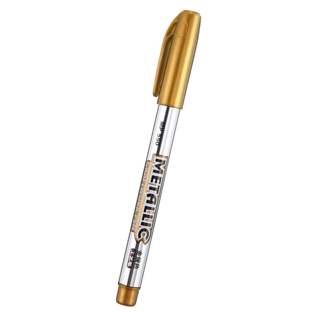 Paint Pens Paint Markers Gold and Silver Durable Marker Painting Calligraphy Writing for Card Making Gifts Set Wedding Supplies 550gold