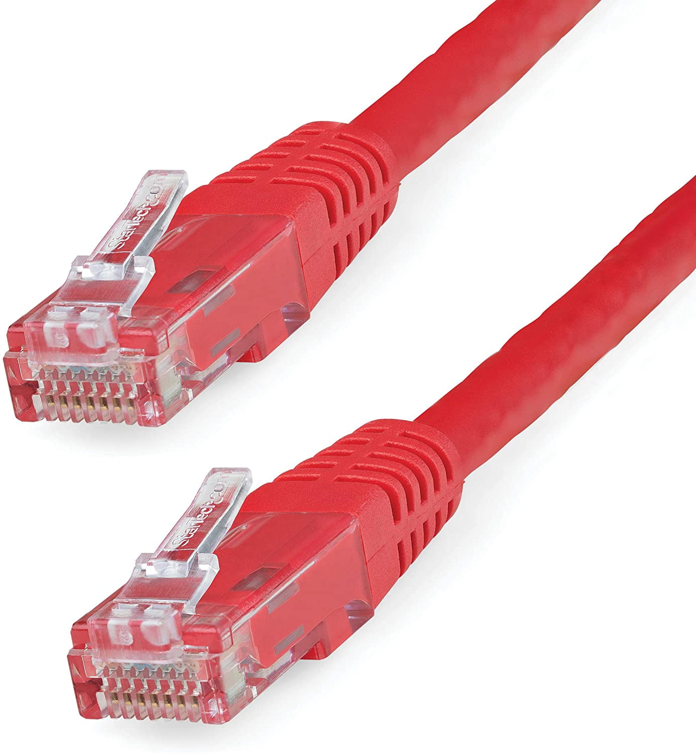 StarTech Câble Ethernet CAT6 5 Pieds - Red CAT 6 Gigabit - 650mhz 100W PoE++ RJ45 UTP Moulé Catégorie 6