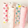 thumbnail image 3 of 2-pack 300cm Cute Polka Dots Shelf Paper Cabinet Drawer Liner Kitchen Table Mat(Blue Dots), 3 of 10