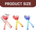 thumbnail image 3 of Less Than 5 Tableware Baby Spoons and Forks Feeding Set 2 Pack Soft Silicone Tip Heat Sensitive Toddler Utensils First Stage for Self Feeding Baby Heat Spoon Kit Multi Color Infant Spoons, 3 of 9