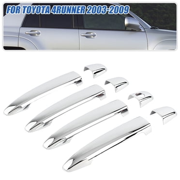 ALLTIMES 8PCS Door Handle Cover for Toyota Tacoma 2005-2011, with One Key Hole, Silver Triple Chrome Plated ABS with Adhesive Backing
