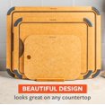 thumbnail image 3 of Full Circle Chop Shop Cutting Board Set with Holder â 3 Kitchen Cutting Boards with Countertop Holder & Drying Rack â Dishwasher Safe, Lightweight, Naturally Bonded Kraft Pap, 3 of 10
