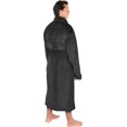 thumbnail image 2 of Luxurious Men'S Shawl Collar Fleece Bathrobe Spa Robe, 2 of 3