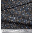 thumbnail image 2 of Soimoi Polyester Crepe Fabric Floral & Paisley Print Sewing Fabric Yard 42 Inch Wide, 2 of 5