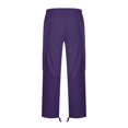 thumbnail image 4 of Pantalon Cargo Décontracté pour Hommes à Taille Élastique, Coupe Ample, Léger, Style Workwear, à Enfiler, avec Multiples Poches, 4 of 9