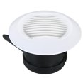 thumbnail image 1 of Unique Bargains 3 Inch Round Air Vent, Ceiling Diffuser Grill Cover ABS Louver Soffit Vent White, 1 of 5