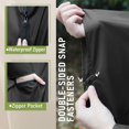 thumbnail image 4 of LEEYNEER Poncho de Pluie Imperméable à Capuche pour Adultes Femmes avec Poches, 4 of 6