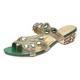 thumbnail image 4 of Cameland Women's Summer New Rhinestone Color Diamond One Line Thick Sole Fashion Wedge Sandals, 4 of 8