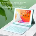 thumbnail image 2 of DEBGFS For iPad Mini 6 Keyboard Case Detachable Keyboard Slim Folio Smart Cover for iPad Mini 6th Generation with Build in Pencil Holder,lightgreen, 2 of 5