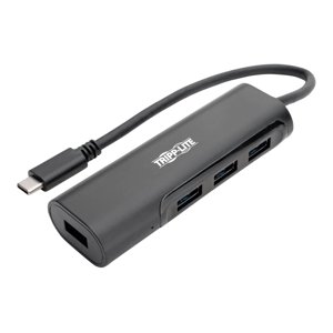 Tripp Lite 4-Port USB 3.1 Le centre, 4x USB-A, Thunderbolt-Noir