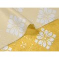 thumbnail image 5 of oneOone Velvet Yellow Fabric Floral & Tiles Moroccan Craft Projects Decor Fabric Printed By The Yard 58 Inch Wide, 5 of 5