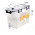 thumbnail image 3 of ZZkhGO Large Capacity Beverage Dispenser with Spigot, Food Grade Cold Water Pitcher with Built-in Filter, Airtight Drink Dispenser for Refrigerator Side Door, 3 of 6