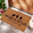 thumbnail image 3 of Funny Door Mats Coir Mat Doormats Outdoor Summer Door Rug Indoor Sturdy Front Door Mat Mat for Outside Entry Way Doormat Entry Rugs, Home Gifts for Housewarming, 16x24 Inch WELCOME TO OUR COOP, 3 of 3