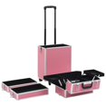 thumbnail image 4 of vidaXL Make-up Trolley Aluminium Pink, 4 of 5