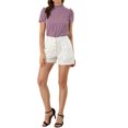 thumbnail image 2 of INSPIRE CHIC Blouse Décontractée à Manches Courtes pour Femme, à Volants, à Pois, Col Rond, 2 of 5