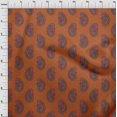 thumbnail image 3 of oneOone Viscose Jersey Fabric Paisley Block Printed Craft Fabric BTY 60 Inch Wide, 3 of 5