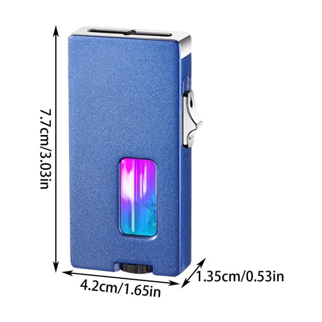 Butane Lighter Refill 7.7 × 4.2 × 1.35Cm Refillable Butane Lighters with Adjustable Output Control for Outdoor Use Men’S Gifts