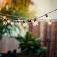 thumbnail image 3 of Globe Electric Monaco 25ft Indoor/Outdoor Plug-In String Light, Black Cord, M/F Plugs, Bulbs Included, 3 of 6