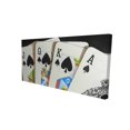 thumbnail image 1 of Card game spades royal flush closeup - 24"x48" canvas - Print on demand, 1 of 5