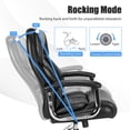 thumbnail image 4 of Gymax 500LBS High Back Big & Tall Office Chair Adjustable Leather Task Chair, 4 of 10