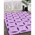 thumbnail image 3 of Ahgly Company Machine Washable Indoor Round Transitional Blossom Pink Area Rugs, 7' Round, 3 of 7