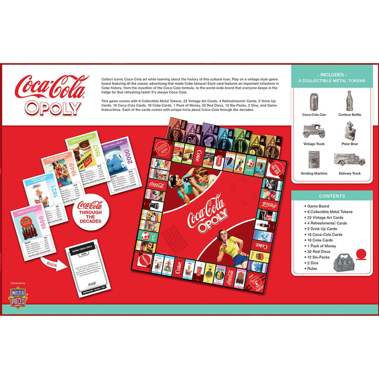 Masterpieces Puzzle Company Coca-Cola Opoly Jeu De Plateau