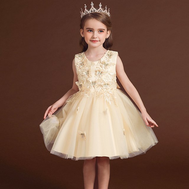 Robe Jupe Imprimée d'Été pour Filles, Robe Bouffante, Vêtements pour Enfants, Robes pour Filles Taille 10-12, Beige, Robes de Noël pour Filles Taille 10-12, Rouge, Robes pour Filles Taille 5, Robes de Noël Élégantes pour Filles
