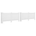 thumbnail image 2 of vidaXL Couvre-Radiateur 2 Pcs Blanc 172x19x81.5 cm MDF, 2 of 5