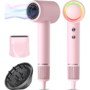 Hair Dryer, 160000 RPM Professional High-Speed Blow Dryer 500 Millions Negative Ionic Care Hair Dryer for Fast Drying, Low Noise Thermo-Con